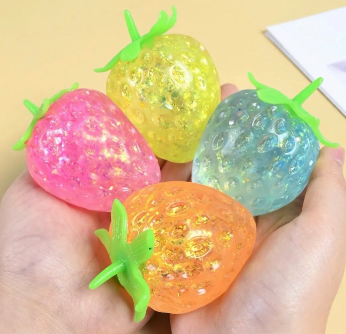 Glitter sugar strawberry